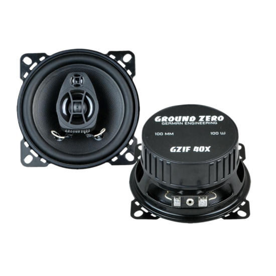 Ground Zero GZIF 40X głośniki do Audi 80 B3 2-drożne głośniki współosiowe o średnicy woofera 100 mm. Moc woofera 60 W RMS